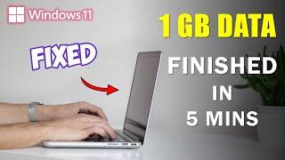 How to Stop High Internet Data Usage In Windows 11 | Stop Background Data Consumption In Laptop & PC