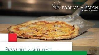 FoodViz • Pizza on a steel plate (Pizza på stålplate)