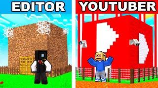 Editor VS Youtuber Veiligste Bunker Bouwen In Minecraft