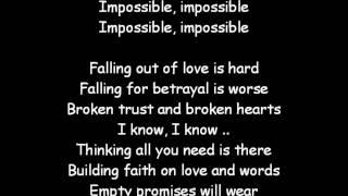 James arthur   Impossible Lyrics