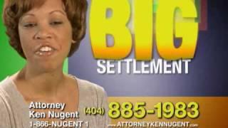 Bold Colorful Attorney Commercial "Big Settlement" by Whitehardt, Inc.