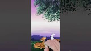 Lovely Scenery Acrylic Painting #shorts