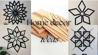 Top 4 Diy popsicle stick Home decor ideas | craft ideas | wall decor #diy #homedecor#stickcraft