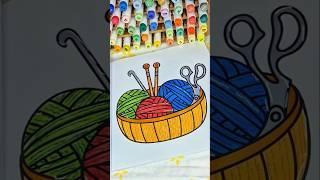 Sunnie Creative - Comfy Calm Coloring Book - Asmr Colouring - bundle of wool