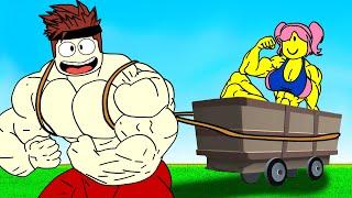 ПРОКАЧАЛ НУБИКА В НОВОМ ОБНОВЛЕНИИ СИМУЛЯТОР КАЧКА \ Strongman Simulator ROBLOX