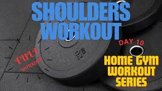 Boulder Shoulders Workout - All New Exercises for Growth! (Day 10/Home Gym Series! #shoulders