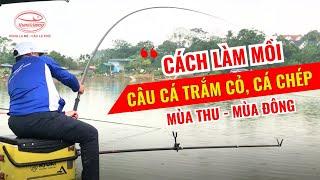 Câu cá Chép, cá Trắm cỏ - Bật mí cách làm mồi câu mùa Thu, mùa Đông