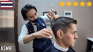 Luxury Haircut & Massage at Thailand's Most Expensive Barbershop [ASMR]