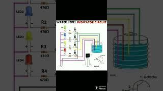 water level indicator circuit #water #waterlevelcontroller #waterlevelindicator #waterlevelsensor