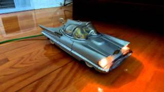 VINTAGE ALPS LINCOLN FUTURA CONCEPT CAR TIN BATTERY OPERATED REMOTE CONTROL TOY W/ LIGHTS