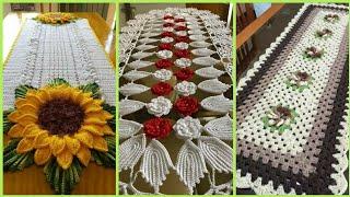 beautiful fancy crochet hand work table runner free crochet pattern designs