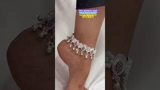 New designer beautiful silver ghungharu Payal, with 70% discount on instant order #ytshorts #payal