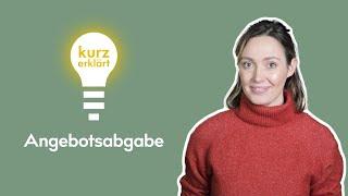 Angebotsabgabe bei Vergabeverfahren - Kurz erklärt #10 | B_I MEDIEN