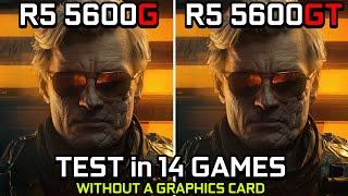 Ryzen 5 5600G vs Ryzen 5 5600GT - Test in 14 Games