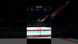 Hardest skill in high bar  #gymnast #olympicsports #gym #collegegymnastics #gymnastics #gymnast