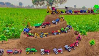 Mini tractor trolley videos | tractor jcb video | jcb video|Jcb 5cx|@MrDevCreators