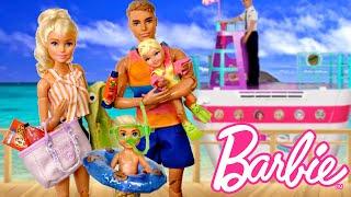 Barbie & Ken Doll Family Summer Vacation Airport Routine