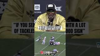 Deion Sanders on people criticizing Travis Hunter’s tackle numbers (via @BuffsTV)