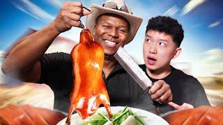 Texas BBQ Chef tries Chinese BBQ Duck for the First Time!