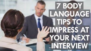 7 body language tips to impress at your next job interview