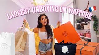 MY LARGEST LUXURY UNBOXING EVER  New Hermes bag, Chanel, Prada & More!