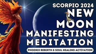 Scorpio New Moon Manifestation Meditation | November 2024 Soul Healing Activation | Phoenix Energy