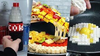 Lego In Real Life 5 Episodes - Chocolate Cake / Stop Motion Cooking ＆ ASMR