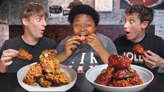 Chicken Expert tries Korean Chicken for the first time!