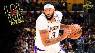 Los Angeles Lakers Full Team Highlights vs Portland Trail Blazers | Dec 8, 2024 | FreeDawkins