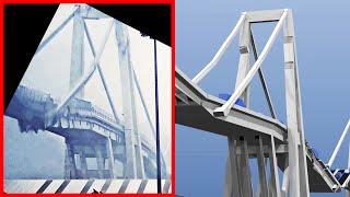 Morandi Bridge Collapse Footage Comparison to Simulation for Validation | BCB