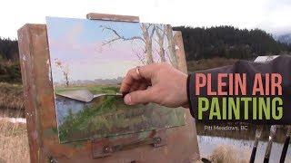 Paintng the Landscape with Trees in Pitt Meadows :: Plein Air