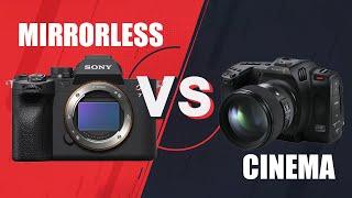 Mirrorless Cameras vs Cinema Cameras