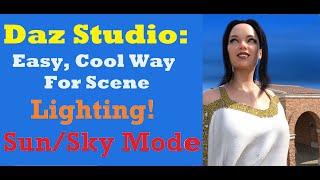 Daz Studio: Cool Sun and Sky Environment Mode!