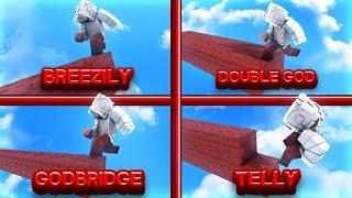 Bedwars but if I die,  I switch to a different bridge method