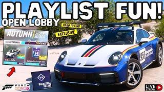 Forza Horizon 5-Festival playlist completion-PORSCHE RALLE unlock-Horizon Track Day-Backstage vote!