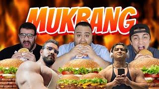 SINIRSIZ HAMBURGER YİYEREK EN ZOR SORULARI CEVAPLADIK! @TunaTavus @GorilFaruk  BURGER KING MUKBANG