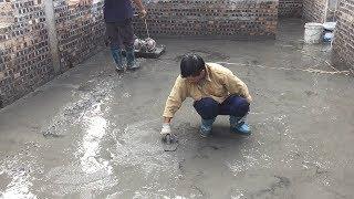 How To Build a Concrete Floors For House - Construction House Step By Step