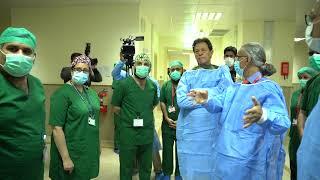 Imran Khan inaugurates operation theatres at the Shaukat Khanum Hospital in Peshawar