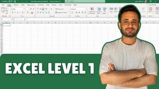 Excel Level 1 Tutorial | Learn Excel Step by Step