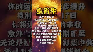 4大生肖要发财了，11月17日就是旺 #生肖運勢#玄学  #运势 #转运 #风水