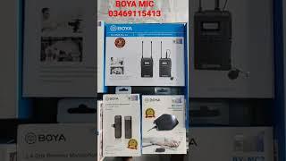 All types of boya mic available  at New camera corner lahore 03469115413