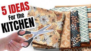 5 SEWING PROJECTS for the KITCHEN | 5 SEWING ideas for the home