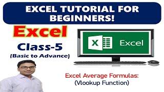 Excel Classes Tutorial Basic to Advance | Microsoft Excel Course | VLOOKUP Formula | Class-4