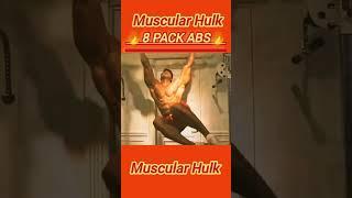 8pack abs| muscular Hulk #bodybuilding #gym #gymmotivation #bodybuilder #hulk #gymlover #muscular