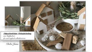 #Häuschenfieber, Gießpulver Dekoidee, Wohndeko DIY, Bastelidee (How to) / Deko Jana