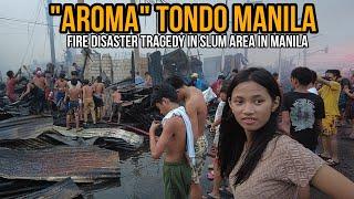 SHOCKING FIRE DISASTER TRAGEDY AT AROMA TONDO MANILA SLUM AREA IN MANILA PHILIPPINES[4K] FULL VIDEO