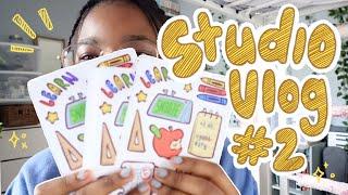 studio vlog 02 // new stickers, designing washi tapes // todooi ️