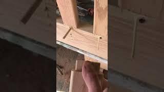 Dowel reinforced mortise and tenon.