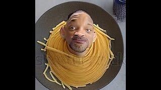 Will Smith eating Spaghetti and Meatballs