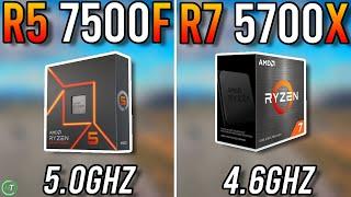 Ryzen 5 7500F vs Ryzen 7 5700X - 1080p/1440p/4K